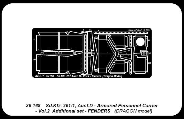 Aber 35168 Sd.Kfz.251/1 ausf.D cz.2 blotniki (DRA) 1/35 – immagine 4