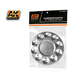 AK Interactive AK613 Aluminium Paint Palette 10 Wells