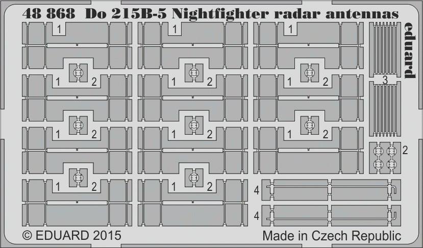 Antennes radar Eduard 48868 Do 215B-5 Nightfighter, échelle 1/48 ICM