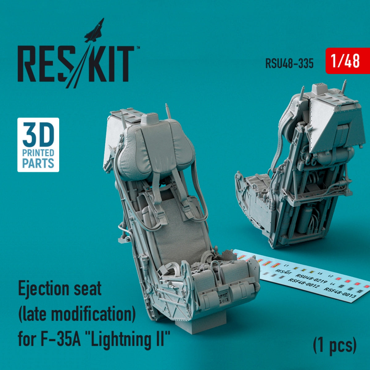 RESKIT RSU48-0335 EJECTION SEAT (LATE MODIFICATION) FOR F-35A &amp;quot;LIGHTNING II&amp;quot; (3D PRINTED) 1/48