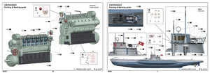 Trumpeter 06801 DKM U-Boat Type VIIC U-552 1/48 – imagen 9