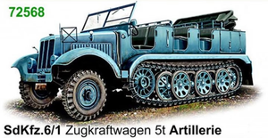 ACE 72568 Sd.Kfz. 6/1 Zugkraftwagen 5t Artillerie 1/72 – immagine 3