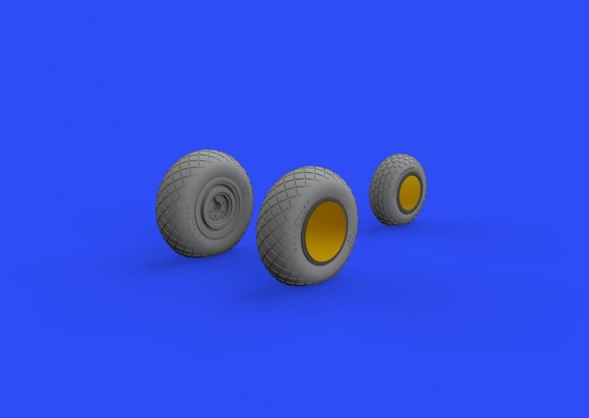 Eduard 648782 P-38J wheels TAMIYA 1/48 – Bild 3