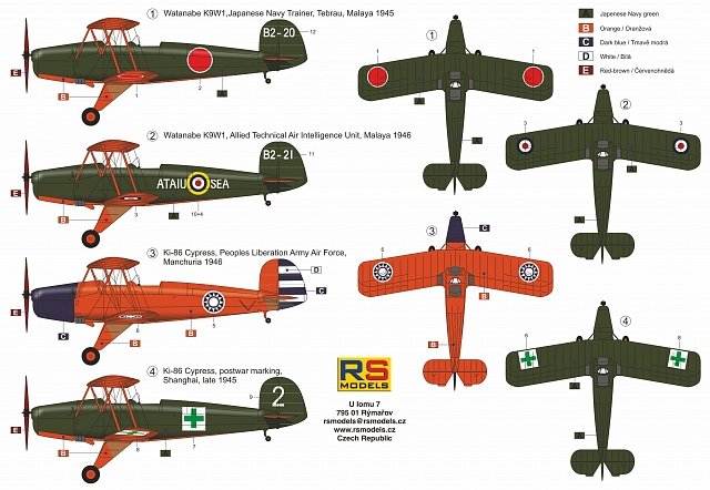 RS Models 92226 Ki-86/K9W1 Japanese Type 4 Primary Trainer 1/72 – zdjęcie 2