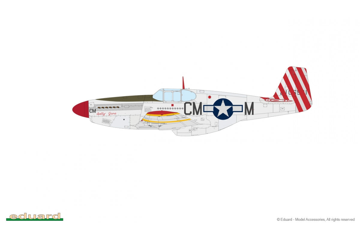 Eduard 82107 P-51B Mustang Birdcage canopy 1/48 – imagen 8