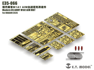 E.T. Model E35-066 Modern US ARMY M1A1 AIM MBT (For DRAGON 3535) 1/35