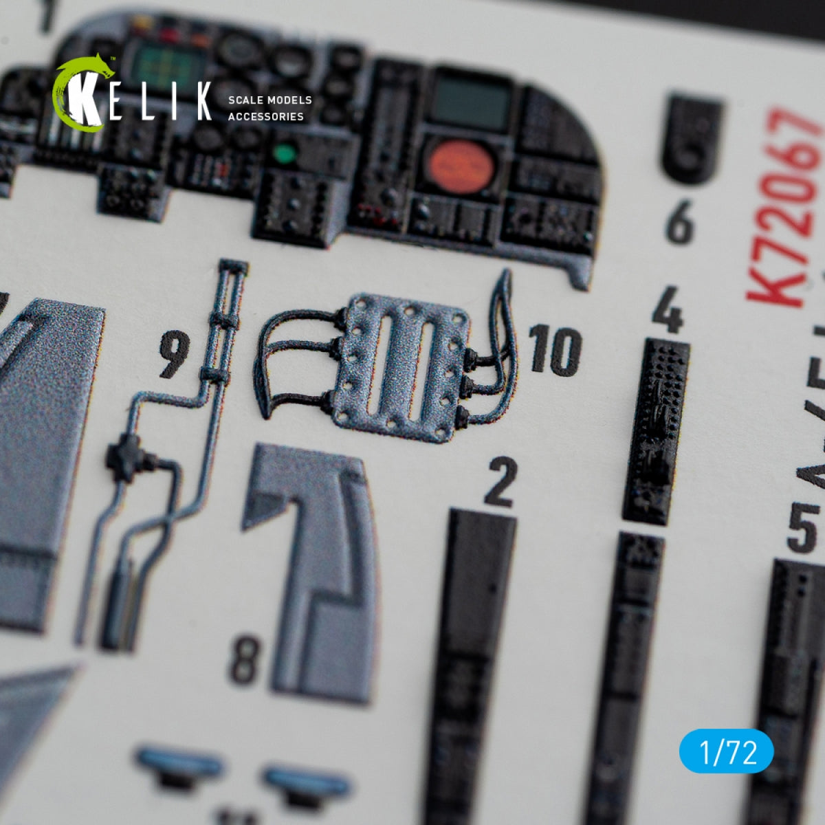 KELIK K72067 A-6E INTRUDER INTERIOR 3D DECALS FOR ITALERI KIT 1/72 – immagine 5