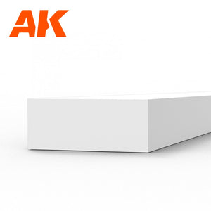 AK Interactive AK6532 STRIPS 2.00 X 5.00 X 350MM – STYRENE STRIP – (8 UNITS) – zdjęcie 2