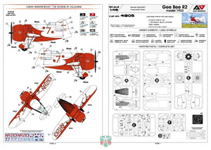 A&amp;amp;A Models 4807 Gee Bee R1 Model 1933 1/48 – immagine 2