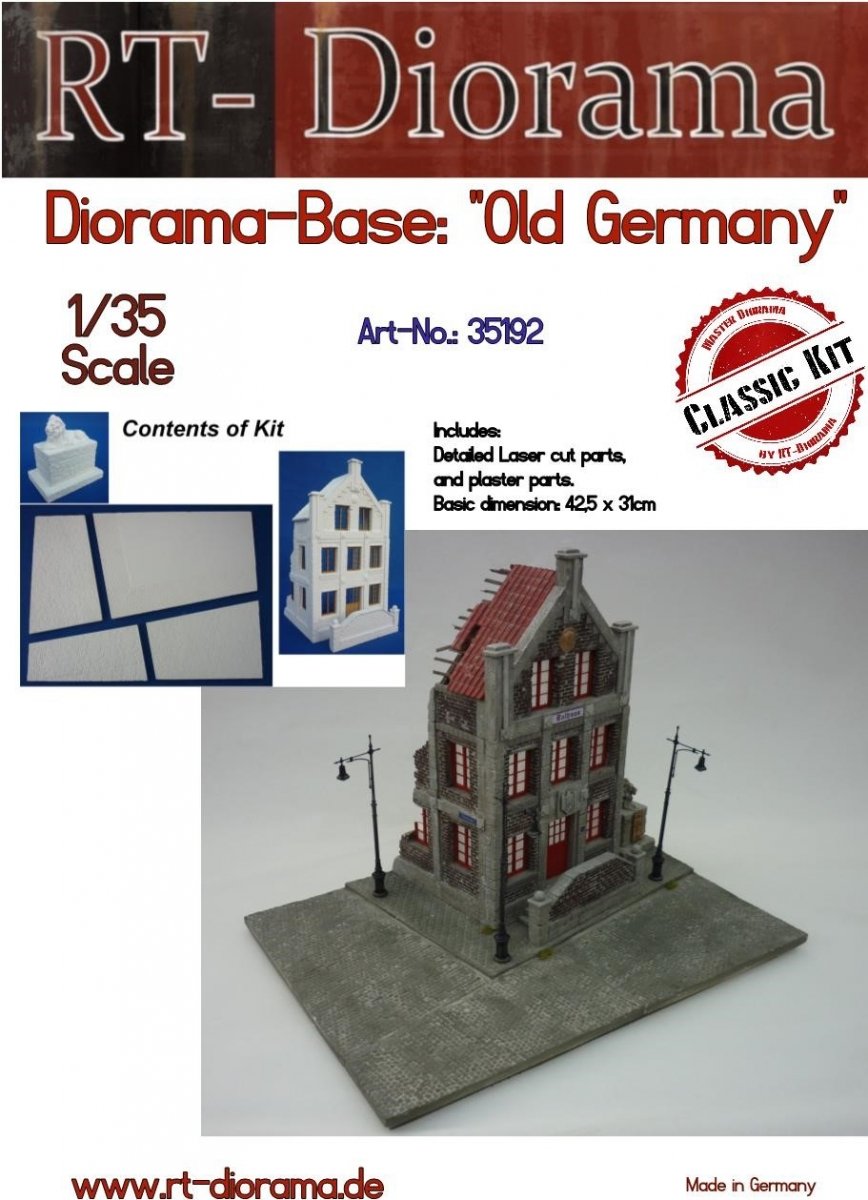 RT-Diorama 35192 Diorama-Base: "Old Germany" 1/35