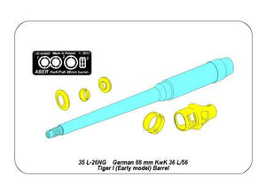 Aber 35L-026n German 88mm KwK 36 L/56 Tiger I (early model) 1/35 – immagine 6