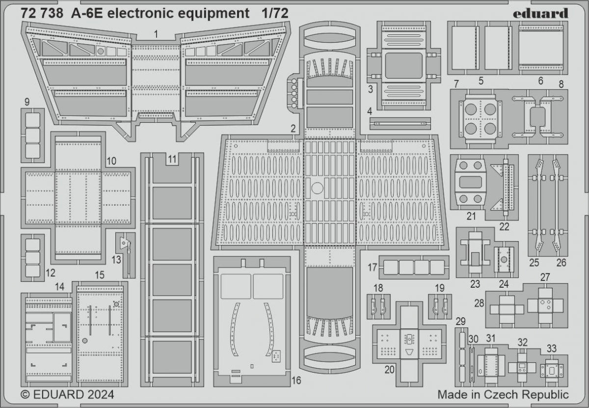 Eduard 72738 A-6E electronic equipment TRUMPETER 1/72