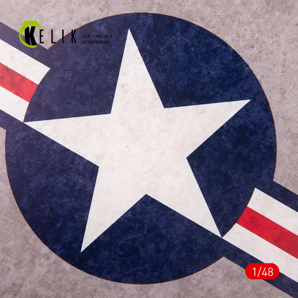 KELIK KS48027 US Roundel - Acrylic 3 mm (240 x 240 mm) (190g) 1/48 – immagine 2