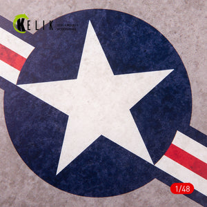 KELIK KS48027 US Roundel - Acrylic 3 mm (240 x 240 mm) (190g) 1/48 – immagine 2