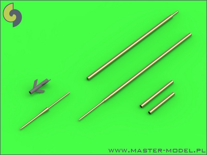 Master AM-48-119 Su-7 (Fitter-A) - Pilot Tubes and 30mm gun barrels 1/48 – immagine 5