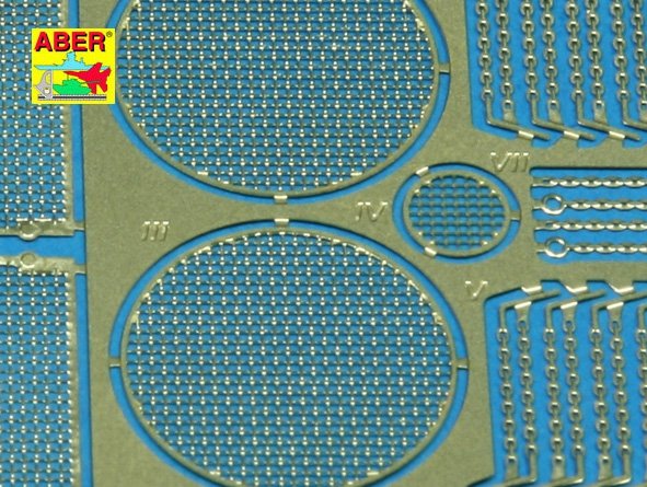 Aber 35G04 Grilles for german self-propelled gun Jagdpanther 1/35 – immagine 3