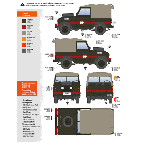 AK Interactive AK35012 LAND ROVER 88 SERIES IIA ROVER 8 1/35 – immagine 20