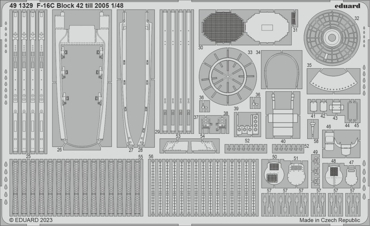 Eduard BIG49365 F-16C Block 42 till 2005 KINETIC MODEL 1/48 – imagen 4