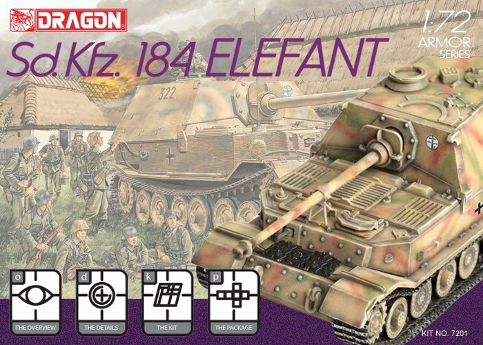 Dragon 7201 SdKfz.184 Éléphant (1/72) – image 2