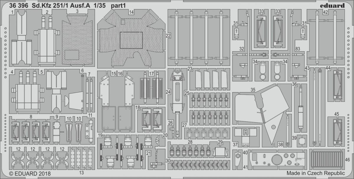 Eduard 36396 Sd.Kfz 251/1 Ausf.A ICM 1/35 – immagine 2