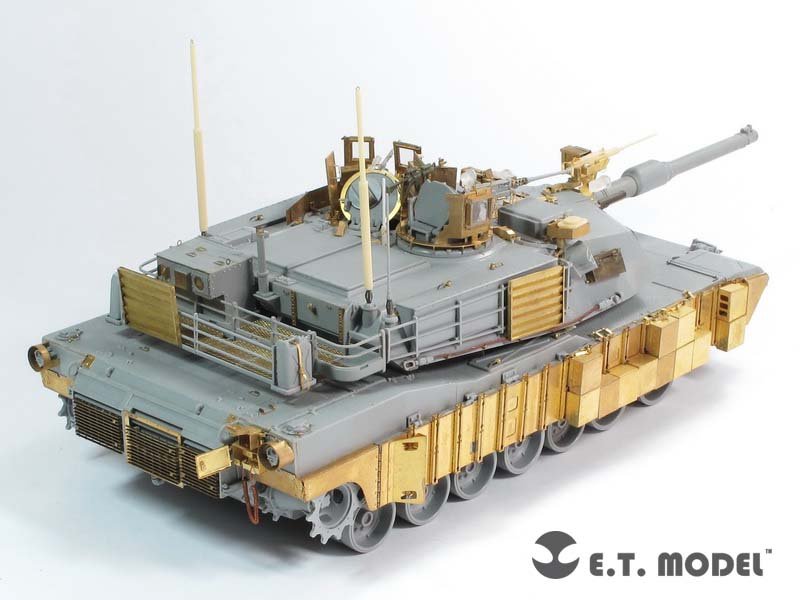 ET Modèle E35-165 Char de combat principal M1A1 de l&amp;#39;armée américaine moderne TUSK I (Pour DRAGON 3535) (1/35) – image 4