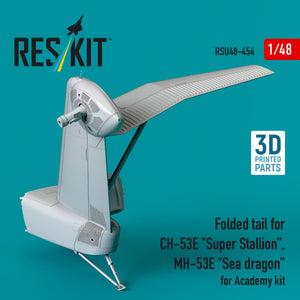 RESKIT RSU48-0454 Folded tail for CH-53E &amp;quot;Super Stallion&amp;quot;, MH-53E &amp;quot;Sea dragon&amp;quot; for Academy kit (3D printed) 1/48 – immagine 3