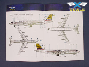 X-Scale 144008 B707-124 Long Range Narrow Body Airliner Continental 1/144 – immagine 3