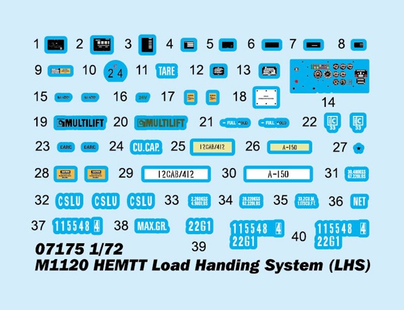 Trumpeter 07175 M1120 HEMTT Load Handing System (LHS) 1/72 – immagine 4