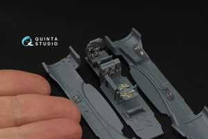 Quinta Studio QD72188 Bf 110G2/4 3D-Printed &amp;amp; coloured Interior on decal paper (Eduard) 1/72 – immagine 7