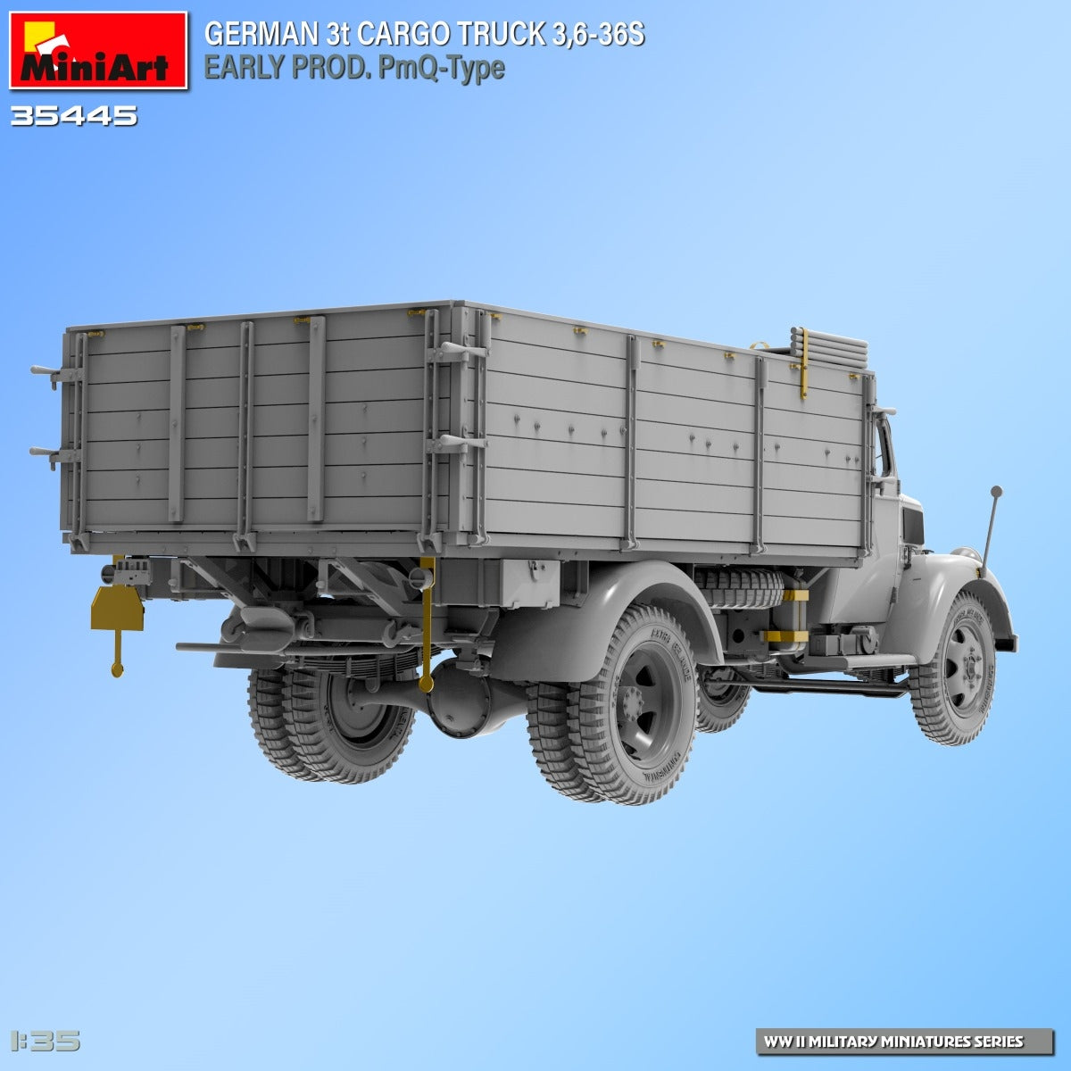 Miniart 35445 GERMAN 3t CARGO TRUCK 3,6-36S EARLY PROD. PmQ-Type 1/35 – immagine 4