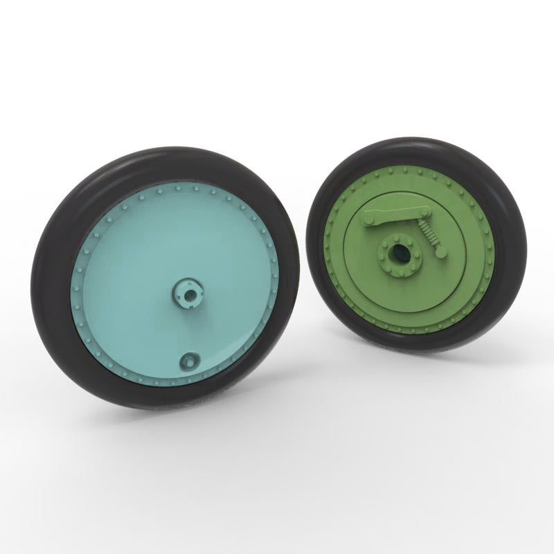 Quinta Studio QT48035 I-16 Wheels (early type) with separate hubs and weighted tires (all kits) 1/48 – immagine 3