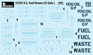 MiniArt 35592 U.S. FUEL DRUMS 55 GALS. 1/35 – imagen 7