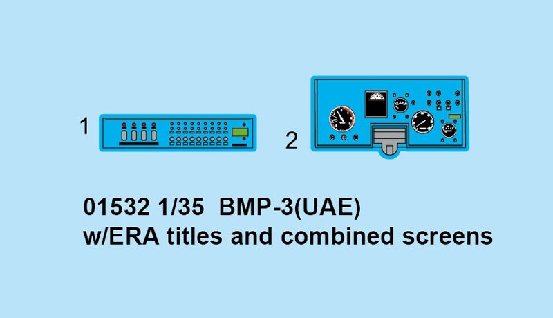 Trumpeter 01532 BMP-3(UAE) w/ERA titles and combined screens 1/35 – immagine 5