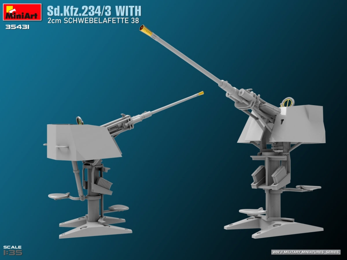 MiniArt 35431 Sd.Kfz.234/3 With 2cm Schwebelafette 38 1/35 – Bild 7