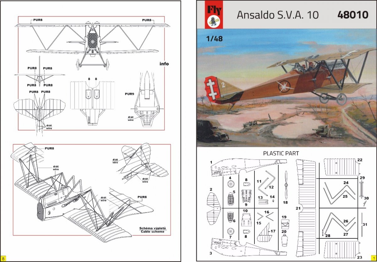 Fly 48010 Ansaldo S.V.A.10 1/48 – imagen 2