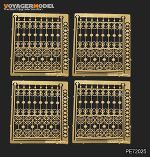 Voyager Model PE72025 European Iron Fence (Pattern 3) For All 1/72