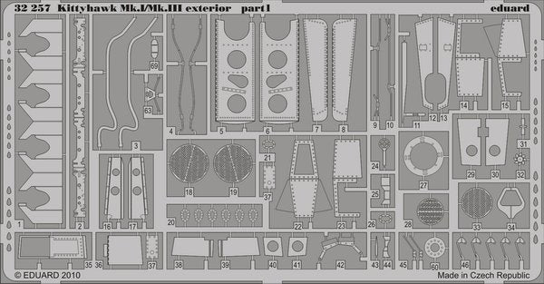 Eduard 32257 Kittyhawk Mk.I/Mk.III exterior HASEGAWA 1/32