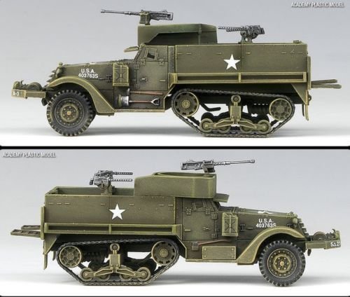 Academy 13408 M3 HALF TRACK &amp;amp; 1/4ton AMPHIBIAN VEHICLE 1/72 – Bild 5