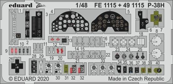 Eduard BIG49268 P-38H TAMIYA 1/48 – imagen 3