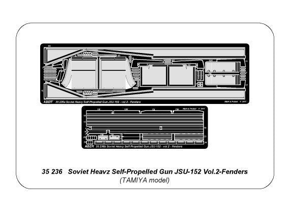 Aber 35236 Soviet heavy self-propelled gun JSU-152 - vol. 2 - additional set - fenders 1/35 – immagine 5