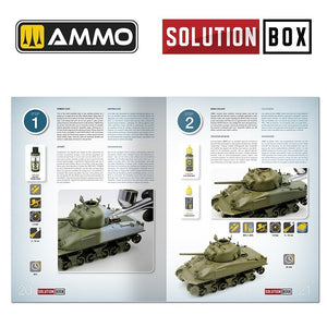 Ammo of Mig 6528 SOLUTION BOOK 22 - How to Paint WWII USA ETO Vehicles (Multilingual Book) – immagine 3