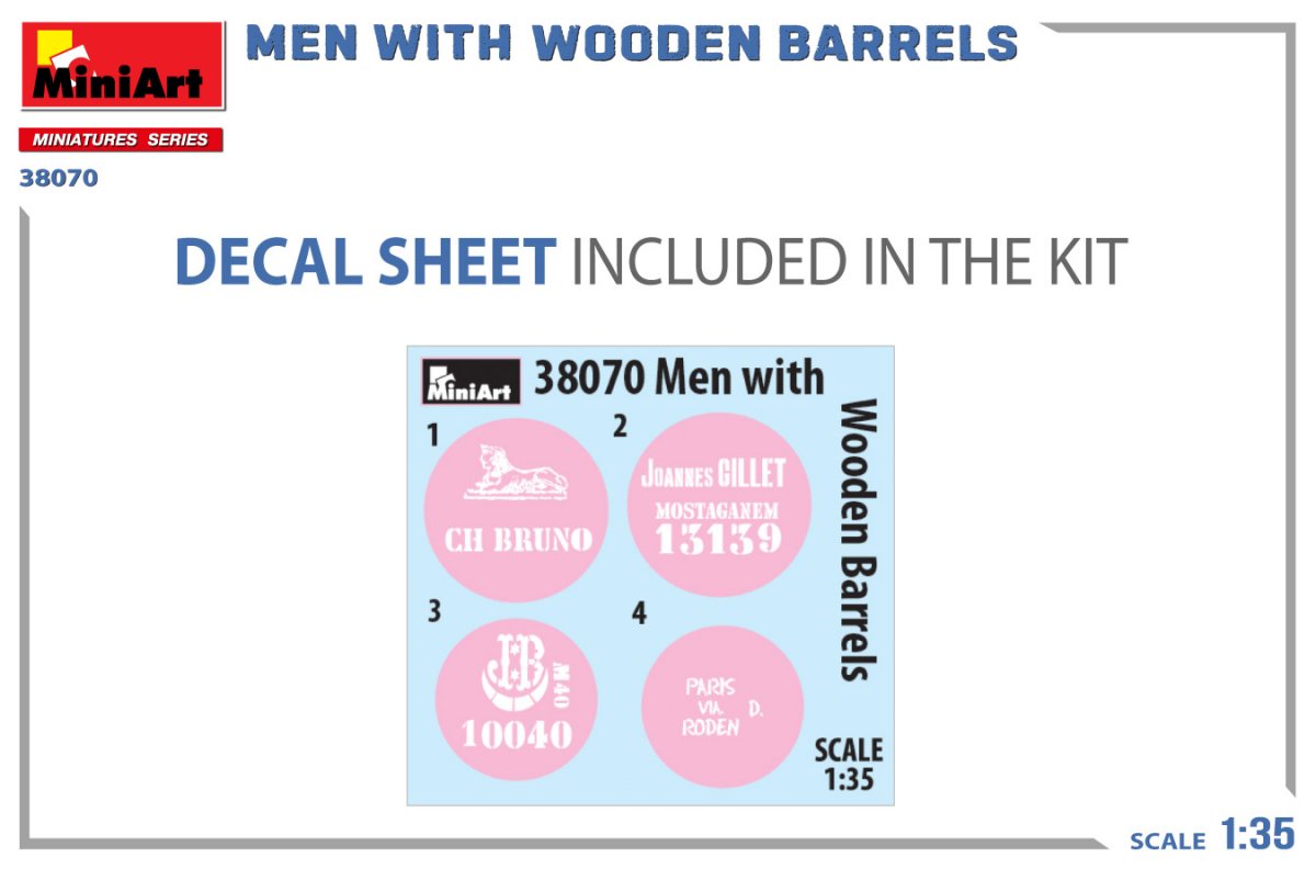MiniArt 38070 MEN WITH WOODEN BARRELS 1/35 – imagen 5