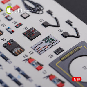 KELIK K48093 CH-47F interior 3D decals for Italeri kit 1/48 – immagine 8