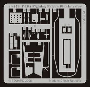 Eduard 49276 F-16A Plus interior 1/48 Hasegawa – zdjęcie 2