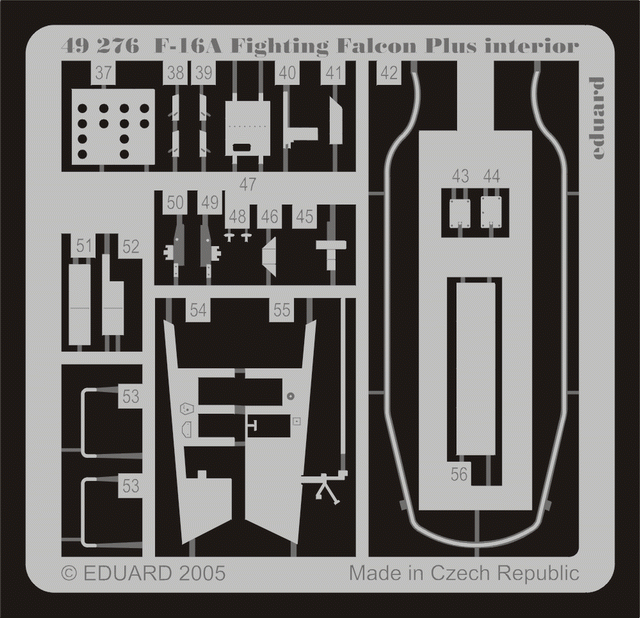 Eduard 49276 F-16A Plus interior 1/48 Hasegawa – zdjęcie 2