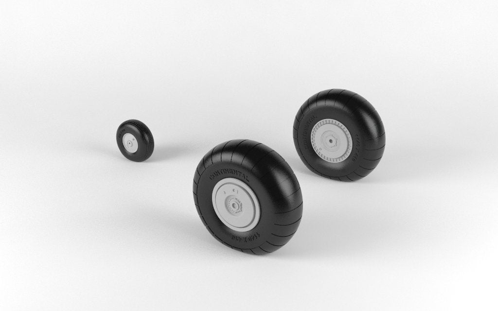 Armory Models AW48203 Junkers Ju 188 wheels w/ weighted tires 1/48 – immagine 4
