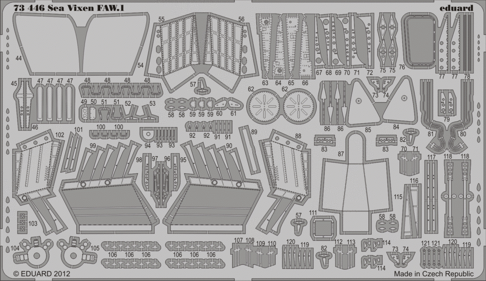 Eduard 73446 Sea Vixen FAW.1 S. A. 1/72 CYBER HOBBY – Bild 2