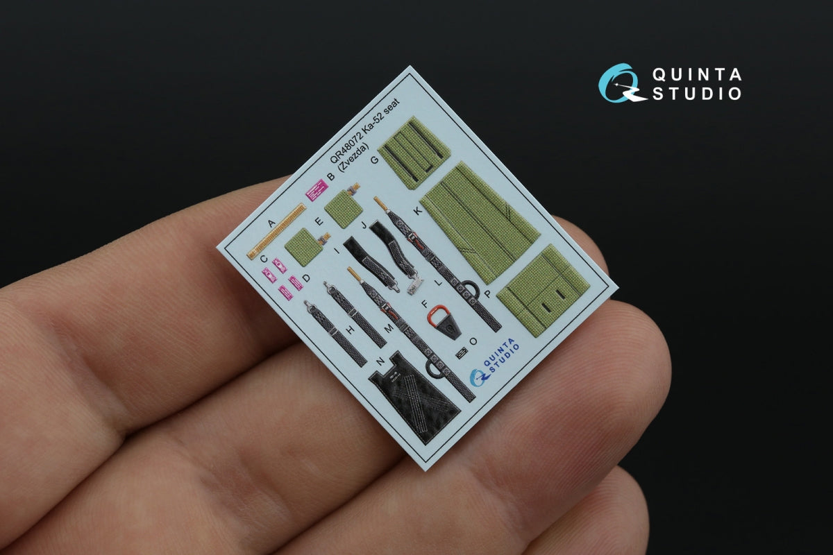 Quinta Studio QD48470 Ka-52 3D-Printed coloured Interior on decal paper (Zvezda) 1/48 – Bild 3