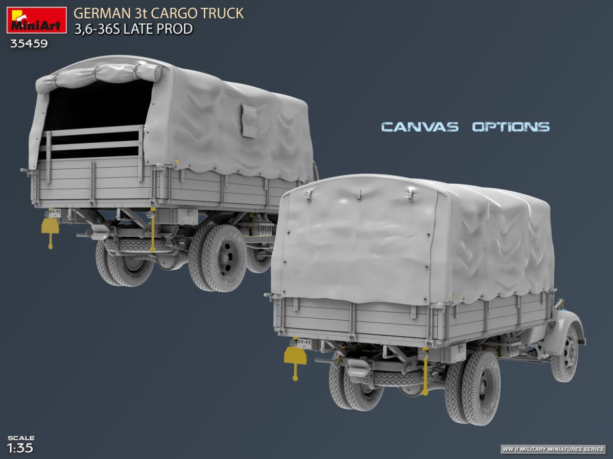 MiniArt 35459 German 3t Cargo Truck 3.5-36s Late Production 1/35 – Bild 10