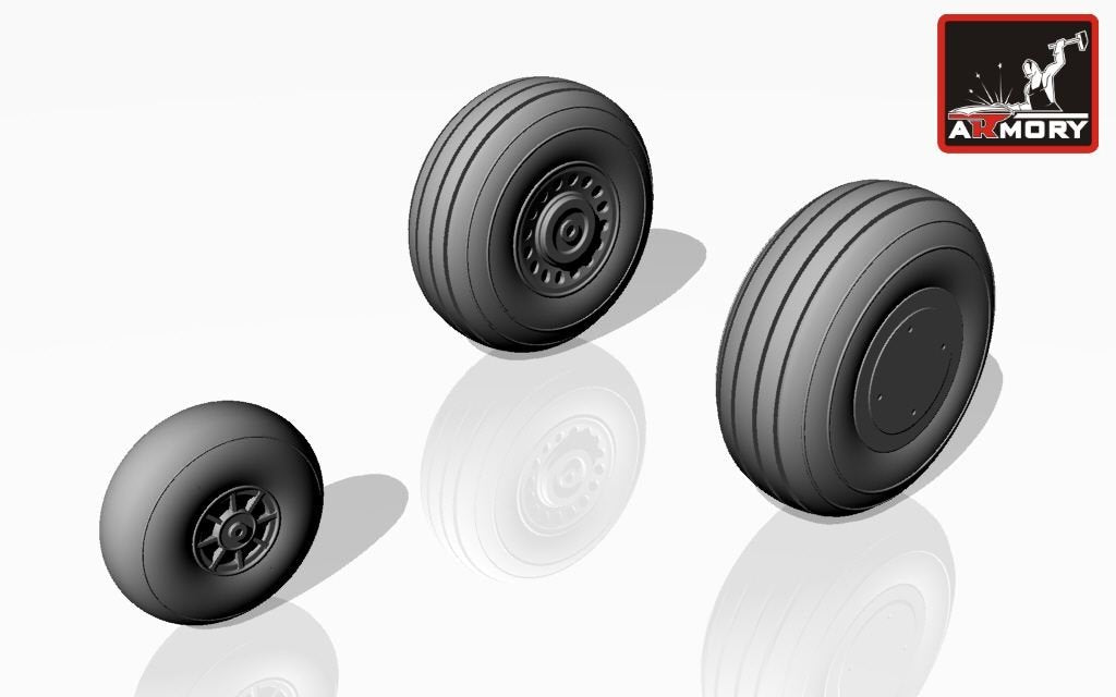 Armory Models AW72301 A-20A Boston wheels, early 1/72 – immagine 4